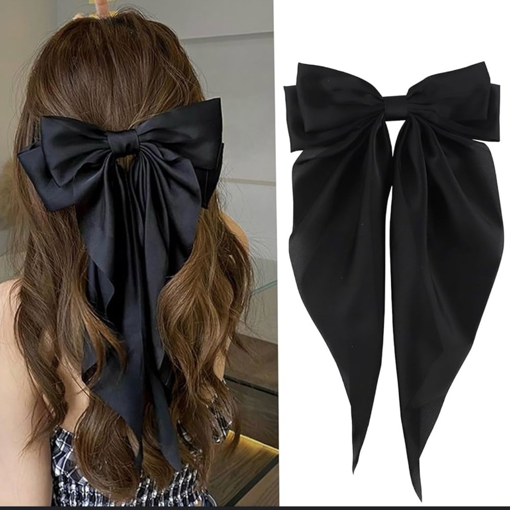 Elegant Black Hair Bow
